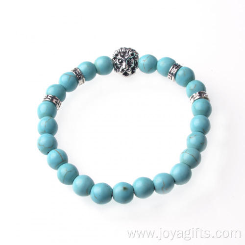 8mm Handmade DIY Bracelet Gem Stone Turquoise